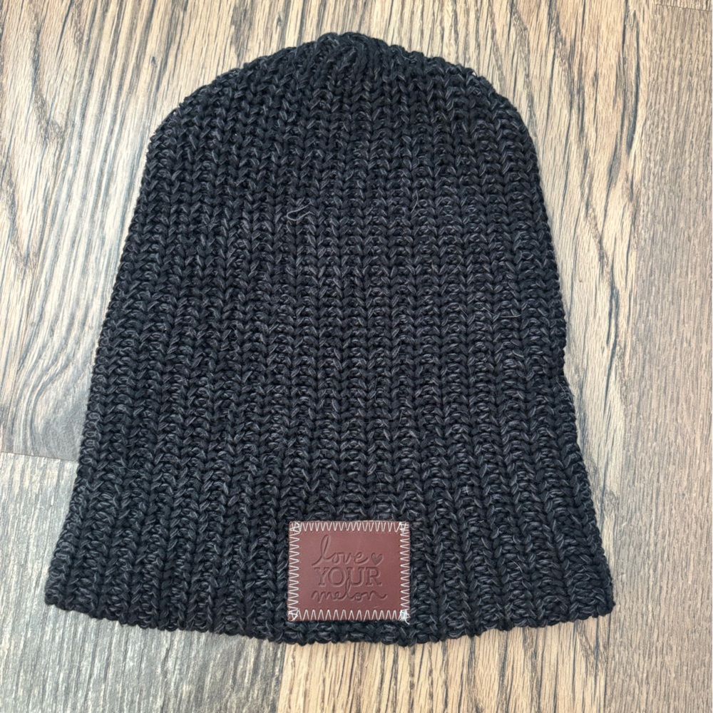 Love Your Melon Classic Black Beanie
